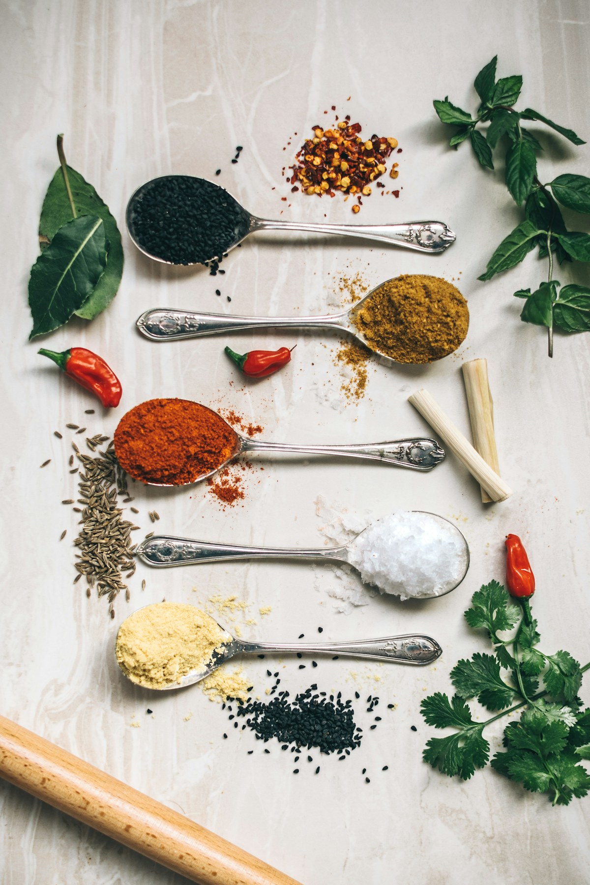Mediterranean spices and ingredients